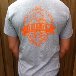 LEBC T-Shirts Grey/Orange - Large